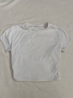 Garage White Short Sleeve Crewneck Tee